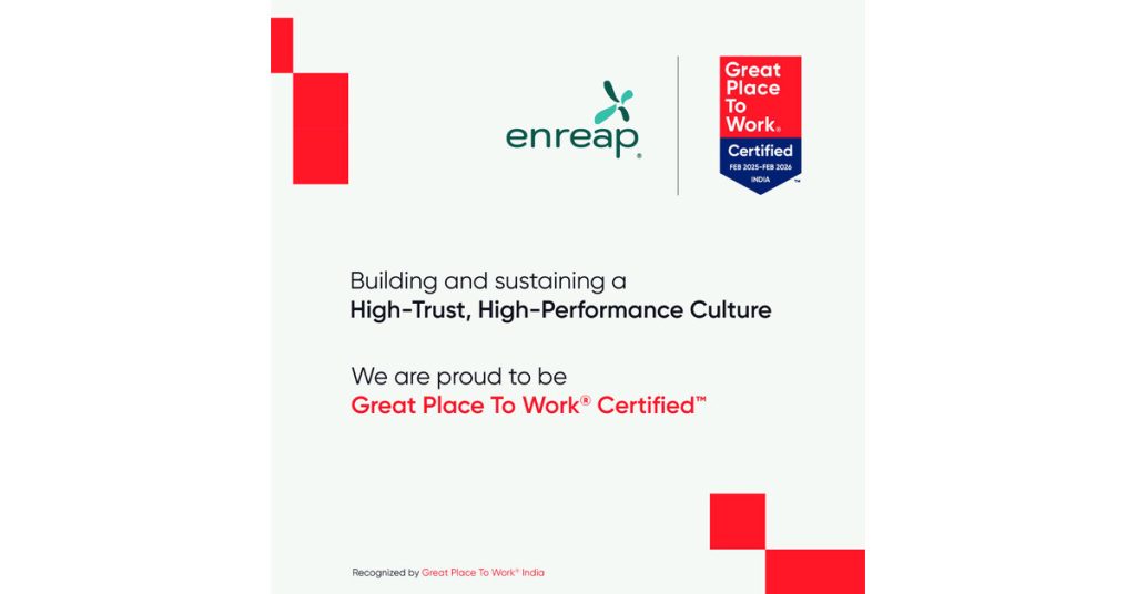 enreap Earns 2025 Great Place To Work Certification