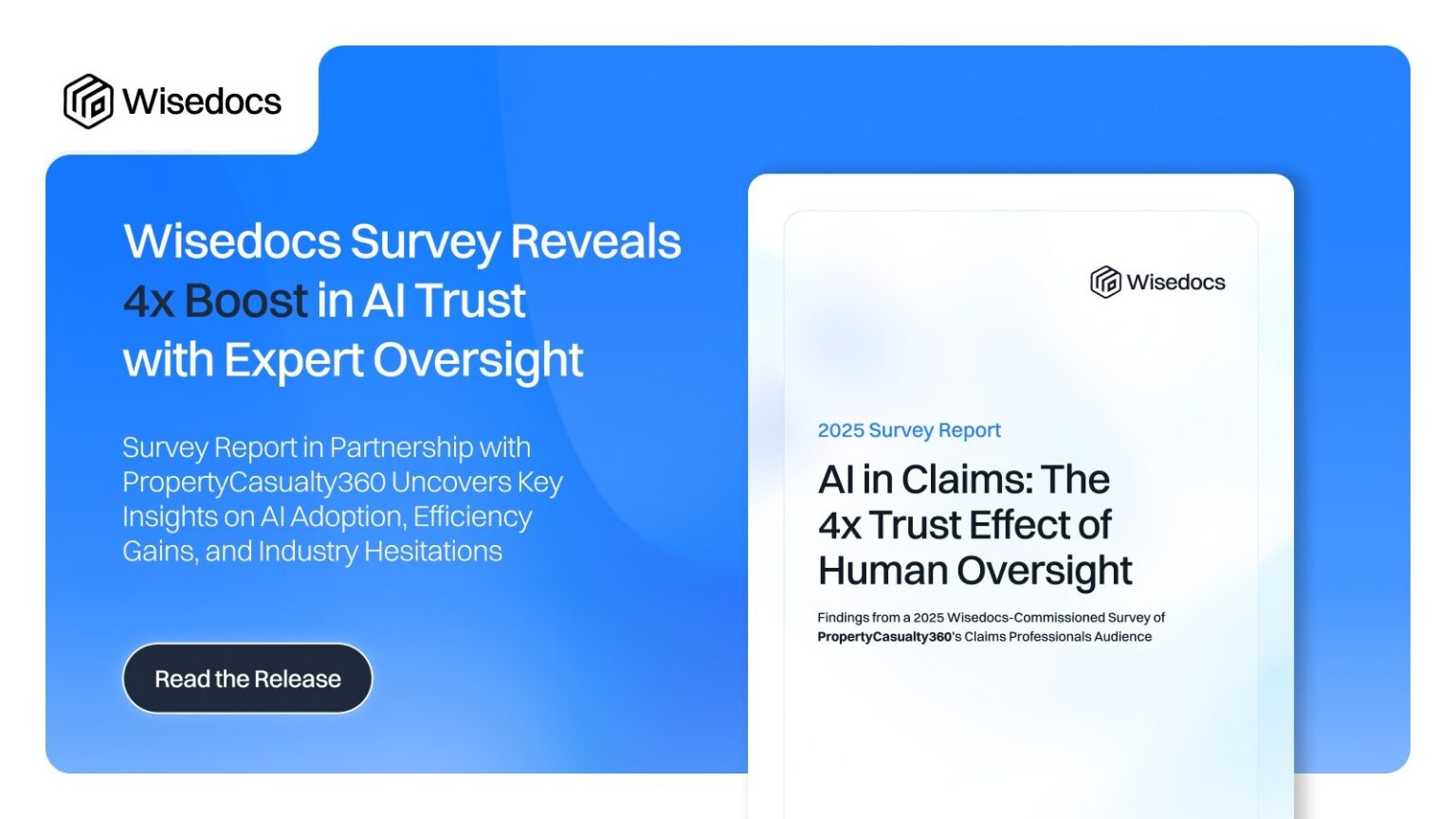 Wisedocs Survey Reveals 4x Boost in AI Trust with Expert Oversight