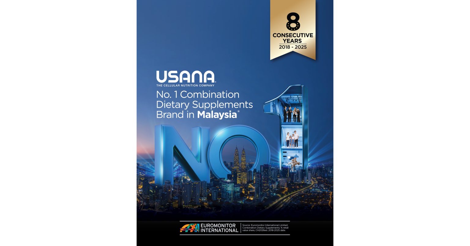 Eight Years at the Top: USANA Malaysia Named #1 Combination Dietary Supplements Brand by Euromonitor International
