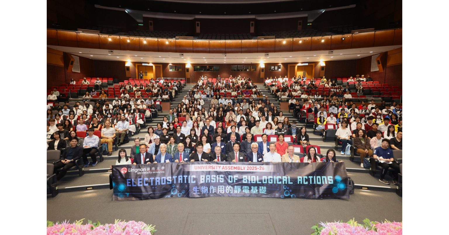 Nobel Chemistry Laureate Prof Arieh Warshel speaks at Lingnan University Assembly