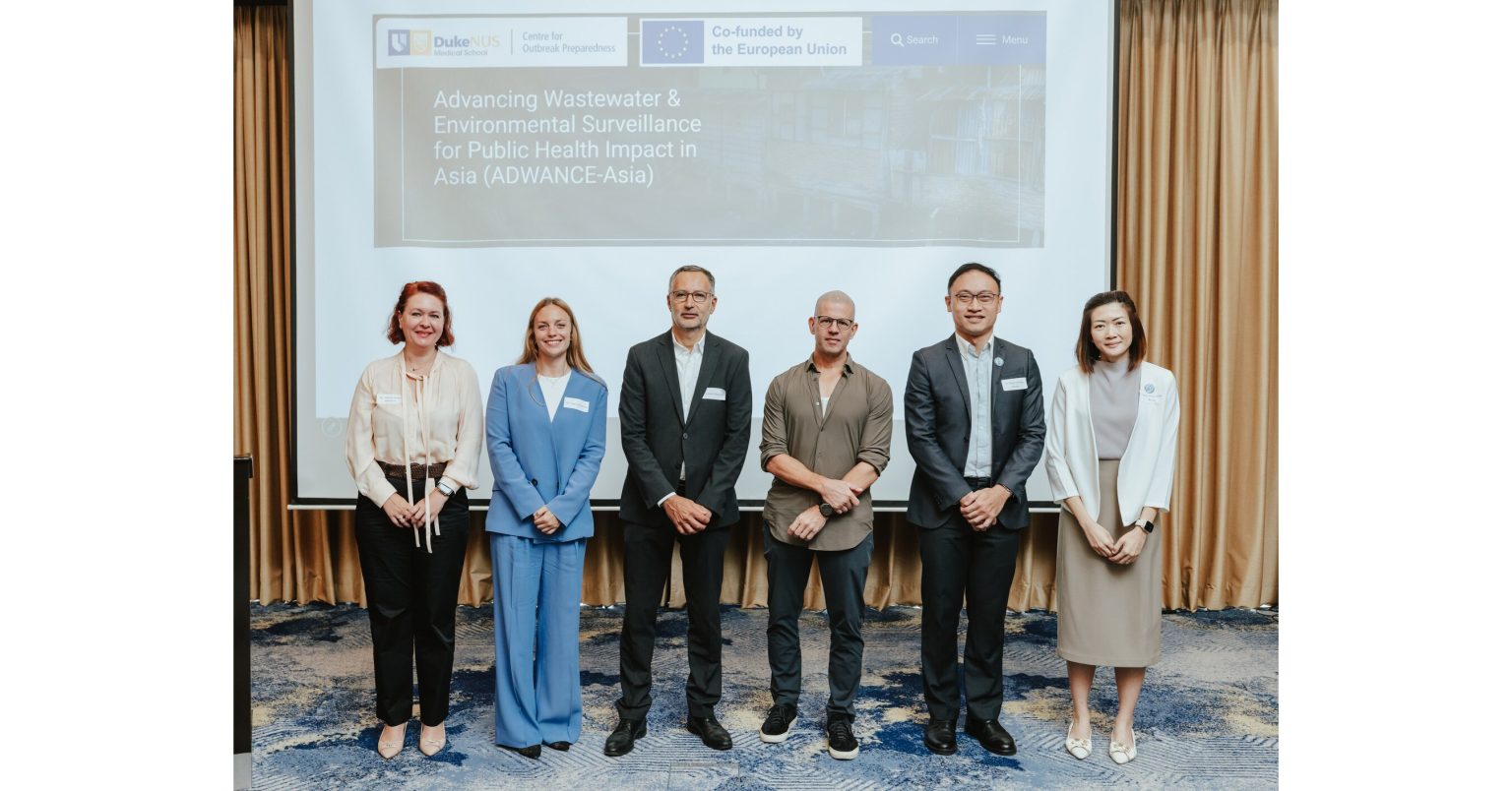 Duke-NUS awarded €2 million EU grant to help Asia detect outbreaks earlier through wastewater surveillance